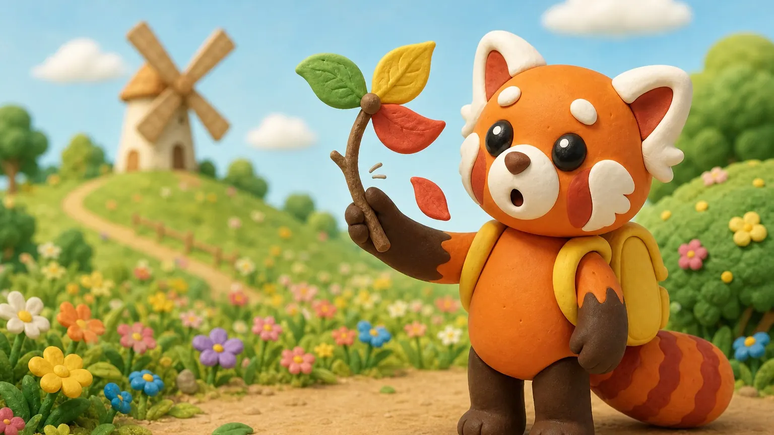 Oops! Tamkin the red panda bumps Fenna's brand-new leaf pinwheel... and it breaks! 🍃 He tries to hide it, he tries to fix it super fast with sticky mud and long grass, and little Wobble finds it every time! But Tamkin's tummy feels all wobbly inside... What would YOU do if you broke something?